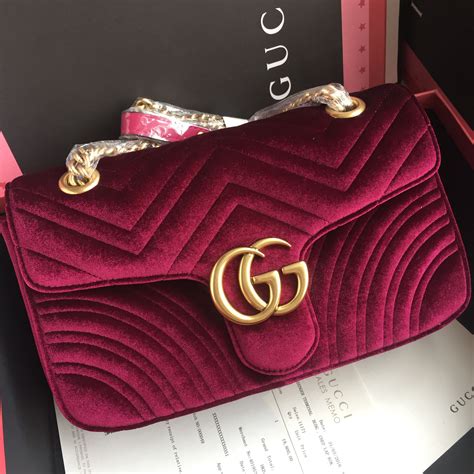 gucci marmont velvet mini red|Gucci Marmont bag from nancy.